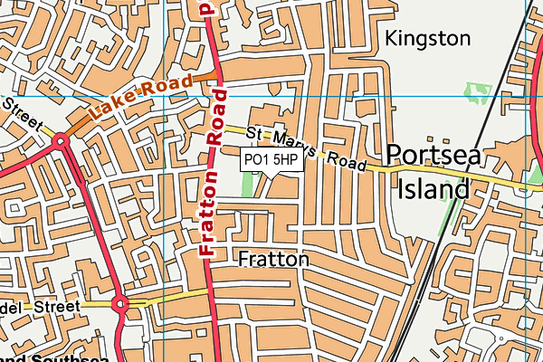 PO1 5HP map - OS VectorMap District (Ordnance Survey) PO1 5HP map - OS VectorMap District (Ordnance Survey)