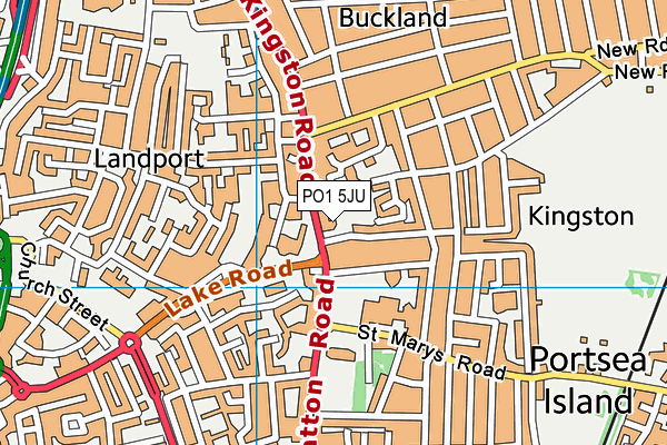 PO1 5JU map - OS VectorMap District (Ordnance Survey) PO1 5JU map - OS VectorMap District (Ordnance Survey)