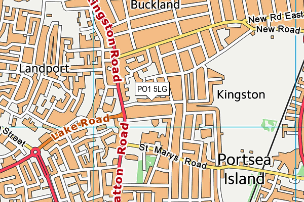 PO1 5LG map - OS VectorMap District (Ordnance Survey) PO1 5LG map - OS VectorMap District (Ordnance Survey)