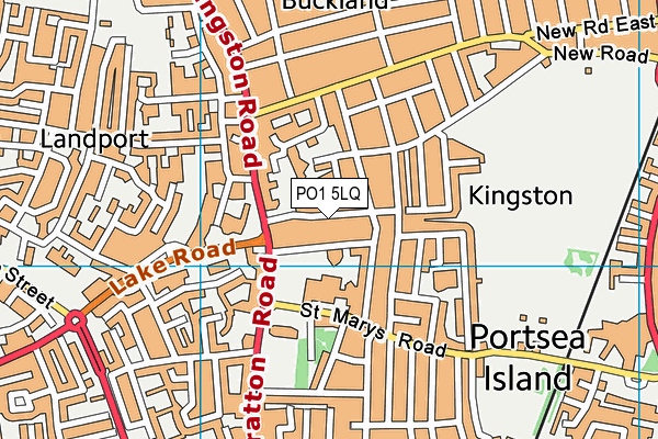 PO1 5LQ map - OS VectorMap District (Ordnance Survey) PO1 5LQ map - OS VectorMap District (Ordnance Survey)