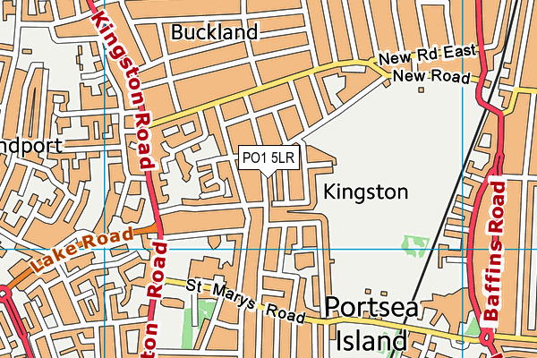 PO1 5LR map - OS VectorMap District (Ordnance Survey) PO1 5LR map - OS VectorMap District (Ordnance Survey)