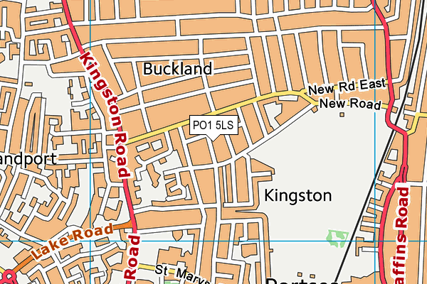 PO1 5LS map - OS VectorMap District (Ordnance Survey) PO1 5LS map - OS VectorMap District (Ordnance Survey)