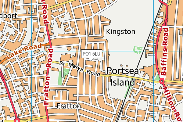 PO1 5LU map - OS VectorMap District (Ordnance Survey) PO1 5LU map - OS VectorMap District (Ordnance Survey)