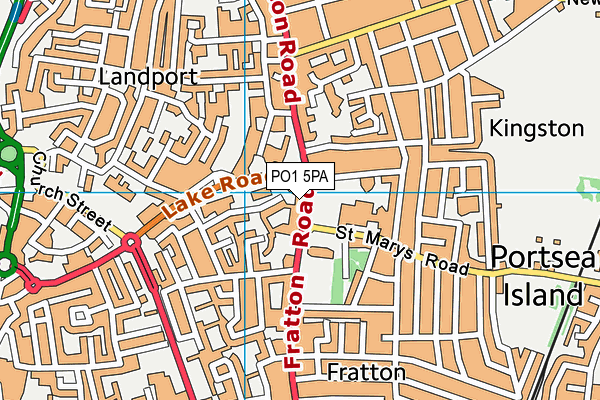 PO1 5PA map - OS VectorMap District (Ordnance Survey) PO1 5PA map - OS VectorMap District (Ordnance Survey)