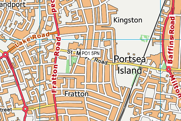 PO1 5PN map - OS VectorMap District (Ordnance Survey) PO1 5PN map - OS VectorMap District (Ordnance Survey)
