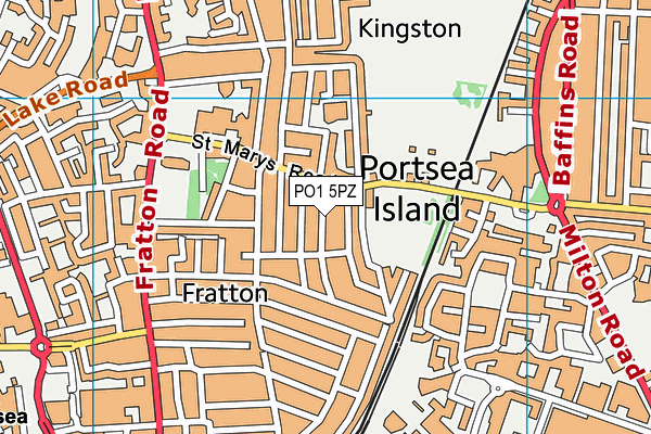 PO1 5PZ map - OS VectorMap District (Ordnance Survey) PO1 5PZ map - OS VectorMap District (Ordnance Survey)