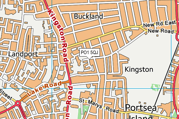 PO1 5QJ map - OS VectorMap District (Ordnance Survey) PO1 5QJ map - OS VectorMap District (Ordnance Survey)