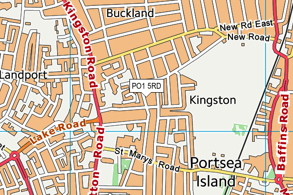 PO1 5RD map - OS VectorMap District (Ordnance Survey) PO1 5RD map - OS VectorMap District (Ordnance Survey)