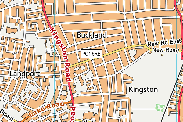 PO1 5RE map - OS VectorMap District (Ordnance Survey) PO1 5RE map - OS VectorMap District (Ordnance Survey)