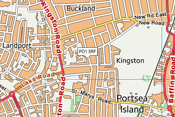 PO1 5RF map - OS VectorMap District (Ordnance Survey) PO1 5RF map - OS VectorMap District (Ordnance Survey)