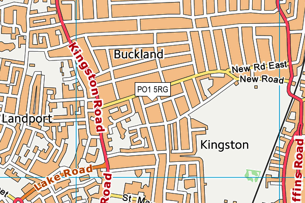 PO1 5RG map - OS VectorMap District (Ordnance Survey) PO1 5RG map - OS VectorMap District (Ordnance Survey)