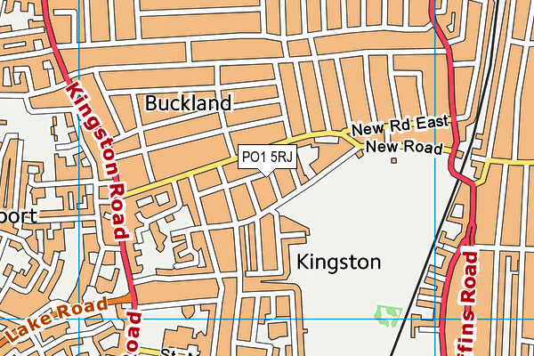 PO1 5RJ map - OS VectorMap District (Ordnance Survey) PO1 5RJ map - OS VectorMap District (Ordnance Survey)