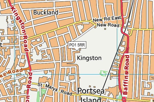 PO1 5RR map - OS VectorMap District (Ordnance Survey) PO1 5RR map - OS VectorMap District (Ordnance Survey)