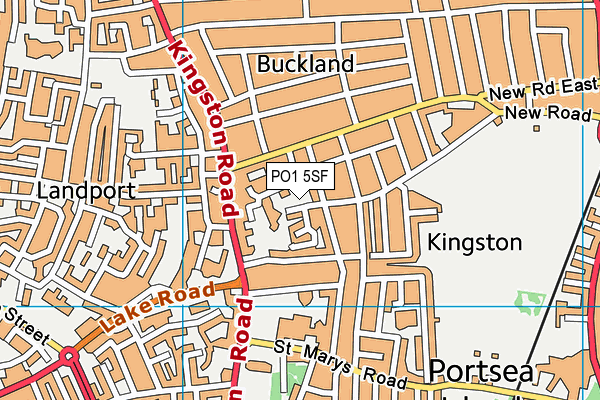 PO1 5SF map - OS VectorMap District (Ordnance Survey) PO1 5SF map - OS VectorMap District (Ordnance Survey)
