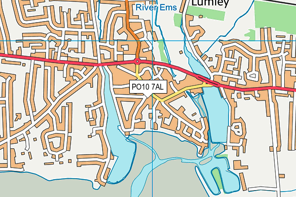 PO10 7AL map - OS VectorMap District (Ordnance Survey)