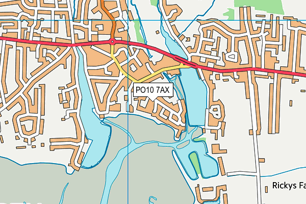 PO10 7AX map - OS VectorMap District (Ordnance Survey) PO10 7AX map - OS VectorMap District (Ordnance Survey)
