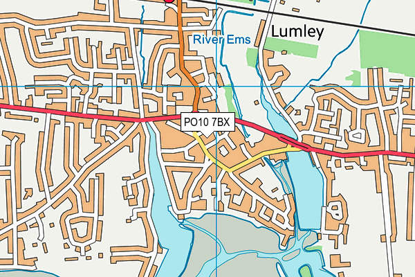 PO10 7BX map - OS VectorMap District (Ordnance Survey)