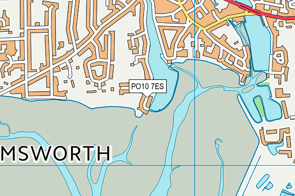 PO10 7ES map - OS VectorMap District (Ordnance Survey)