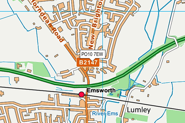 PO10 7EW map - OS VectorMap District (Ordnance Survey) PO10 7EW map - OS VectorMap District (Ordnance Survey)