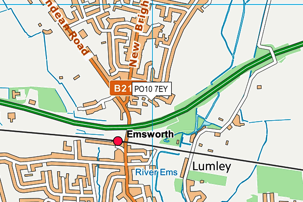 PO10 7EY map - OS VectorMap District (Ordnance Survey) PO10 7EY map - OS VectorMap District (Ordnance Survey)