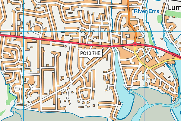 PO10 7HE map - OS VectorMap District (Ordnance Survey) PO10 7HE map - OS VectorMap District (Ordnance Survey)