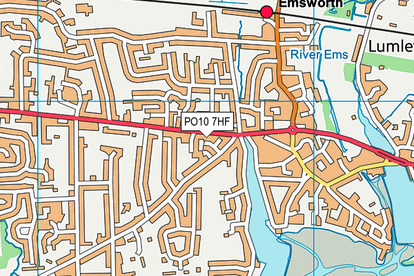 PO10 7HF map - OS VectorMap District (Ordnance Survey)