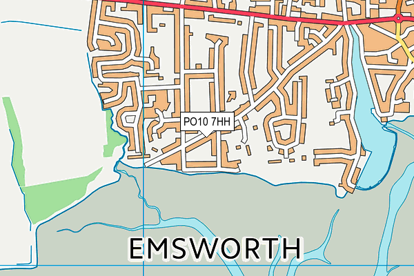 PO10 7HH map - OS VectorMap District (Ordnance Survey)