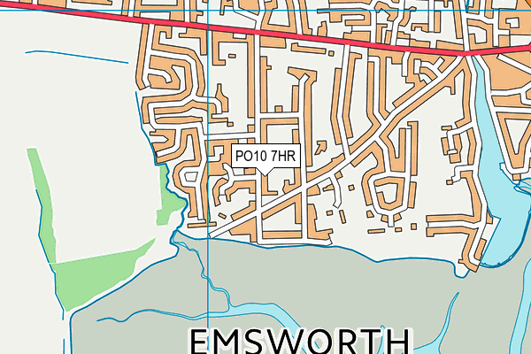 PO10 7HR map - OS VectorMap District (Ordnance Survey)