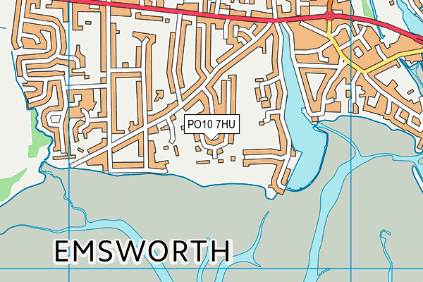 PO10 7HU map - OS VectorMap District (Ordnance Survey)