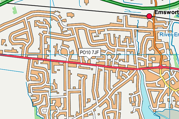 PO10 7JF map - OS VectorMap District (Ordnance Survey) PO10 7JF map - OS VectorMap District (Ordnance Survey)