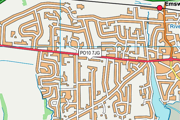 PO10 7JG map - OS VectorMap District (Ordnance Survey) PO10 7JG map - OS VectorMap District (Ordnance Survey)