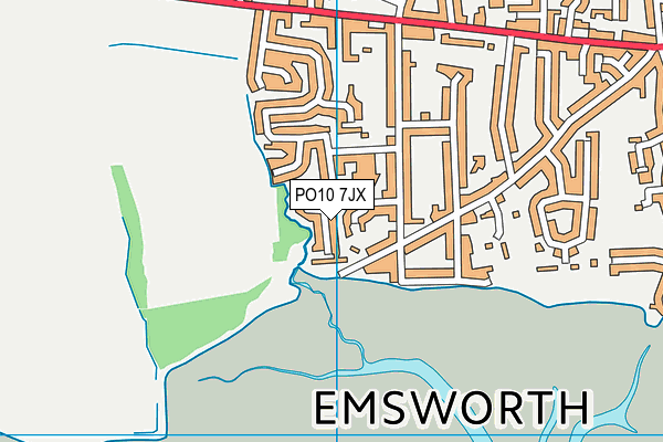 PO10 7JX map - OS VectorMap District (Ordnance Survey)
