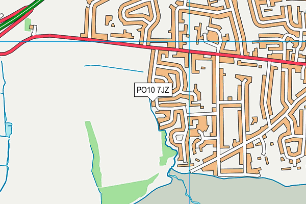 PO10 7JZ map - OS VectorMap District (Ordnance Survey) PO10 7JZ map - OS VectorMap District (Ordnance Survey)