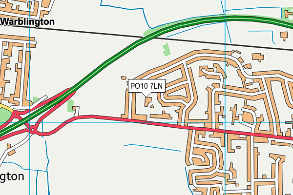 PO10 7LN map - OS VectorMap District (Ordnance Survey) PO10 7LN map - OS VectorMap District (Ordnance Survey)