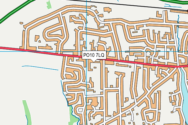 PO10 7LQ map - OS VectorMap District (Ordnance Survey) PO10 7LQ map - OS VectorMap District (Ordnance Survey)
