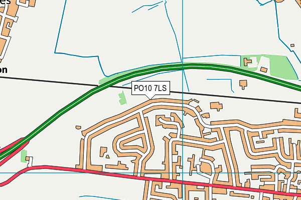 PO10 7LS map - OS VectorMap District (Ordnance Survey) PO10 7LS map - OS VectorMap District (Ordnance Survey)