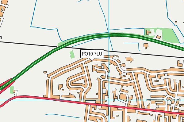 PO10 7LU map - OS VectorMap District (Ordnance Survey) PO10 7LU map - OS VectorMap District (Ordnance Survey)