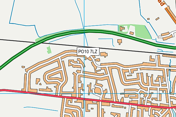 PO10 7LZ map - OS VectorMap District (Ordnance Survey) PO10 7LZ map - OS VectorMap District (Ordnance Survey)