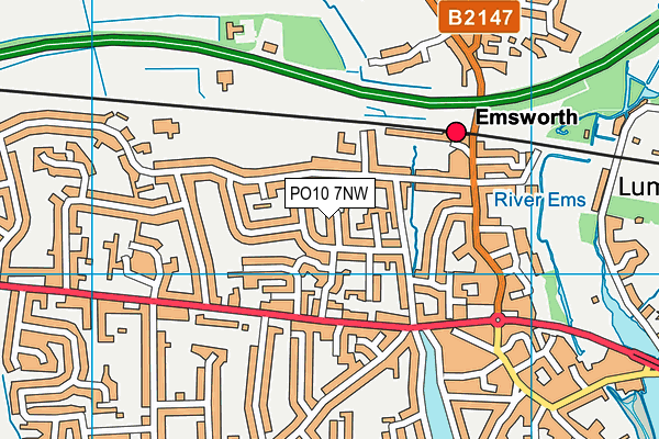 PO10 7NW map - OS VectorMap District (Ordnance Survey) PO10 7NW map - OS VectorMap District (Ordnance Survey)