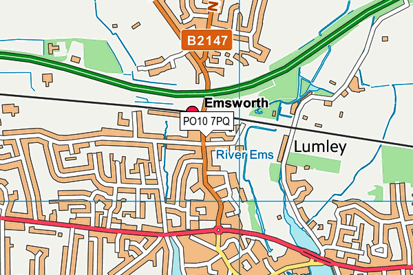 PO10 7PQ map - OS VectorMap District (Ordnance Survey) PO10 7PQ map - OS VectorMap District (Ordnance Survey)