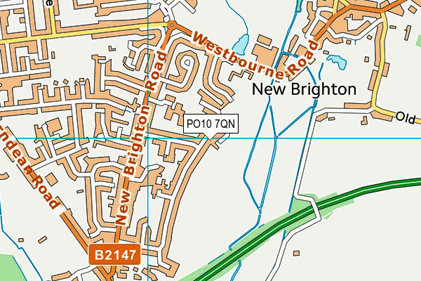 PO10 7QN map - OS VectorMap District (Ordnance Survey)