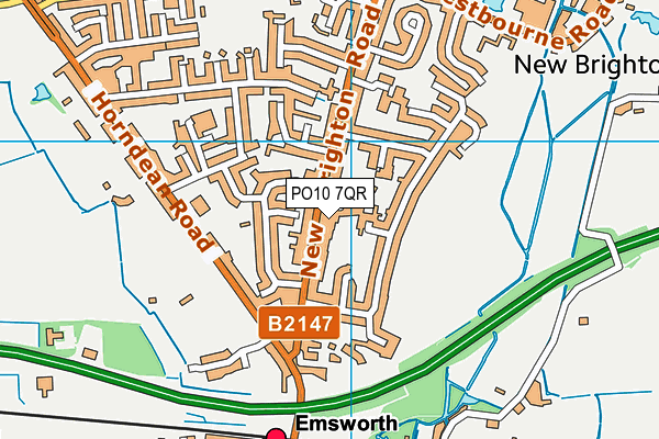 PO10 7QR map - OS VectorMap District (Ordnance Survey)