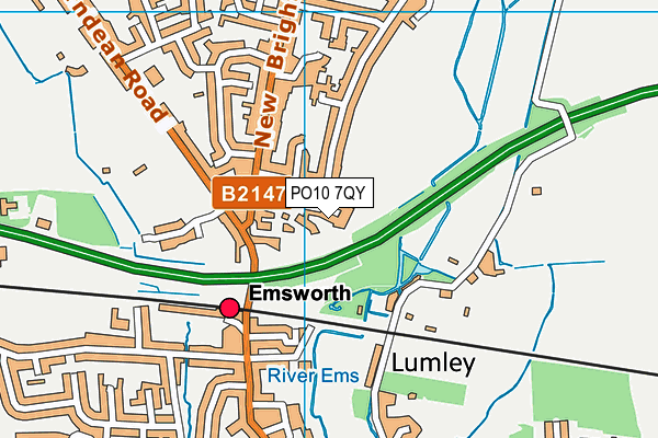 PO10 7QY map - OS VectorMap District (Ordnance Survey)