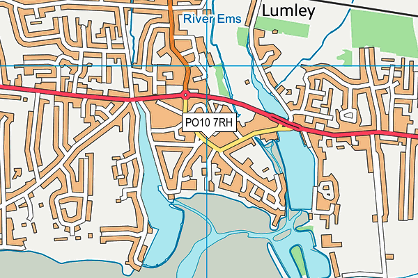 PO10 7RH map - OS VectorMap District (Ordnance Survey)