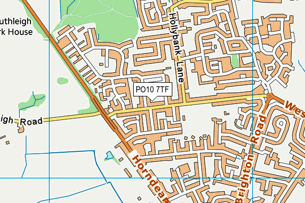 PO10 7TF map - OS VectorMap District (Ordnance Survey) PO10 7TF map - OS VectorMap District (Ordnance Survey)
