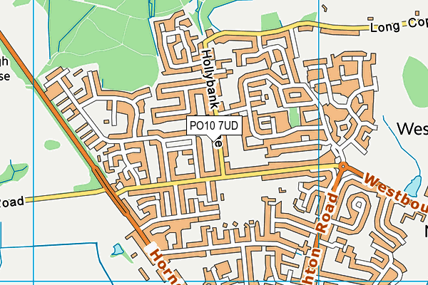PO10 7UD map - OS VectorMap District (Ordnance Survey)
