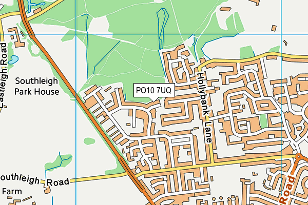 PO10 7UQ map - OS VectorMap District (Ordnance Survey) PO10 7UQ map - OS VectorMap District (Ordnance Survey)