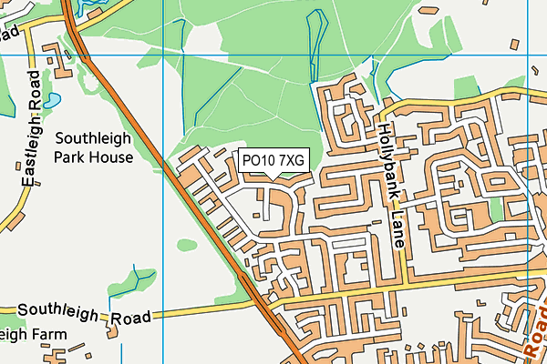 PO10 7XG map - OS VectorMap District (Ordnance Survey) PO10 7XG map - OS VectorMap District (Ordnance Survey)