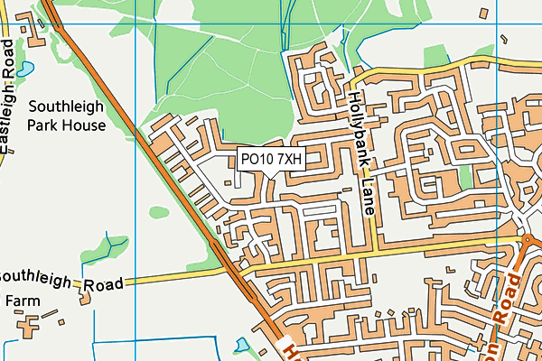 PO10 7XH map - OS VectorMap District (Ordnance Survey) PO10 7XH map - OS VectorMap District (Ordnance Survey)