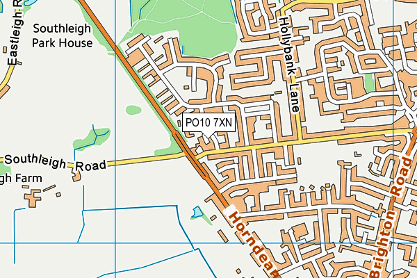 PO10 7XN map - OS VectorMap District (Ordnance Survey) PO10 7XN map - OS VectorMap District (Ordnance Survey)